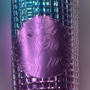 Starbucks Purple and Blue Tumbler with Green Accent